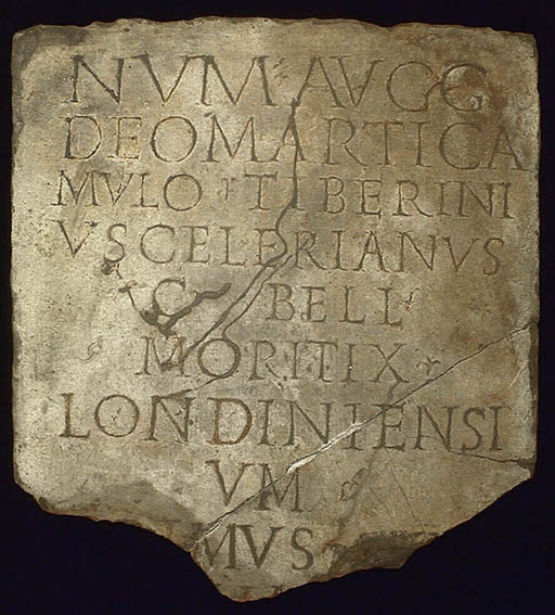close-up of moritix inscription